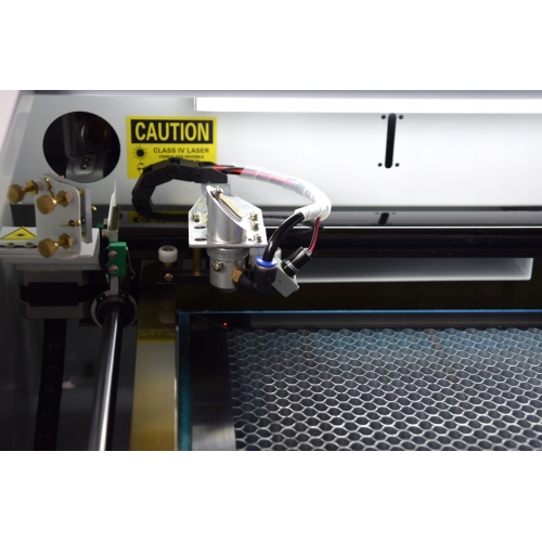 Plotter laser CO2 40W 35x24cm + Air Assist + Red Point + Attacco rotante